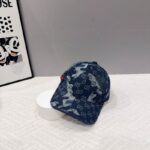 Luxury designer camouflage denim baseball cap, fashionable unisex cap
