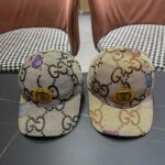 Luxury designer cartoon printed letter double panel unisex fashionable trendy hat