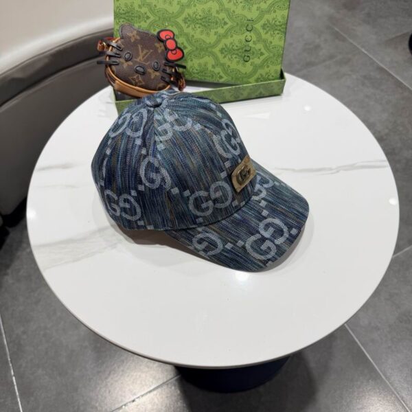 Luxury designer camouflage denim baseball cap, fashionable unisex cap