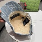 Luxury designer camouflage denim baseball cap, fashionable unisex cap