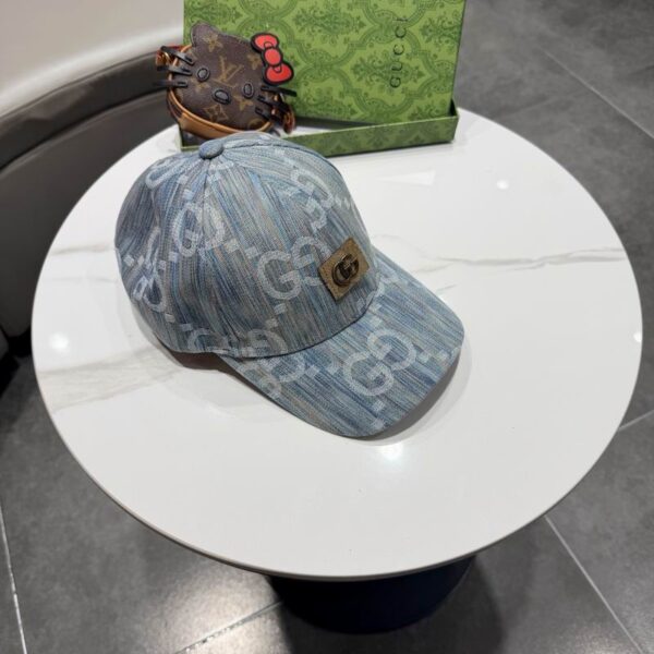 Luxury designer camouflage denim baseball cap, fashionable unisex cap