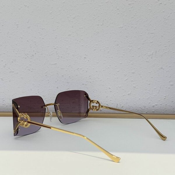 Luxury Rimless Square Sunglasses – UV400 Protection