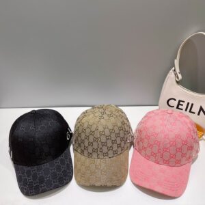 Gucci GG Monogram Canvas Baseball Cap – Luxury Unisex Adjustable Designer Hat