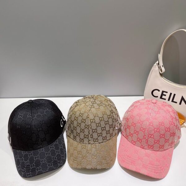 Gucci GG Monogram Canvas Baseball Cap – Luxury Unisex Adjustable Designer Hat