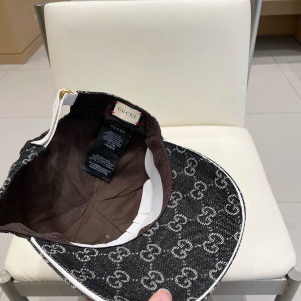 Designer retro washed denim baseball cap embroidered with letters, men's and women's adjustable fashion hat