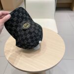 Designer retro washed denim baseball cap embroidered with letters, men's and women's adjustable fashion hat