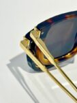 Classic Square Metal Temple Sunglasses