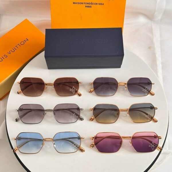 Luxury Retro Square Metal Sunglasses