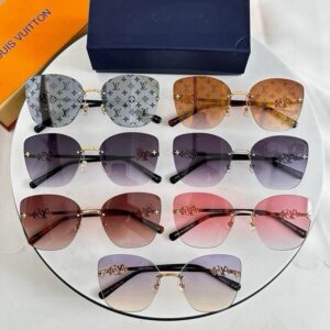 Luxury Rimless Gradient Sunglasses – Square Frameless UV400 Eyewear