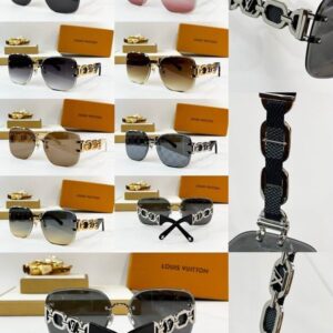 Luxury Chain Link Square Rimless Sunglasses