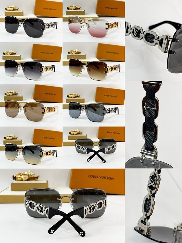 Luxury Chain Link Square Rimless Sunglasses