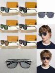 Classic Square Metal Temple Sunglasses