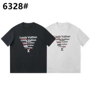 LV Luxury Designer Style T-Shirt M-XXL – Casual Streetwear Cotton Tee for Men & Women