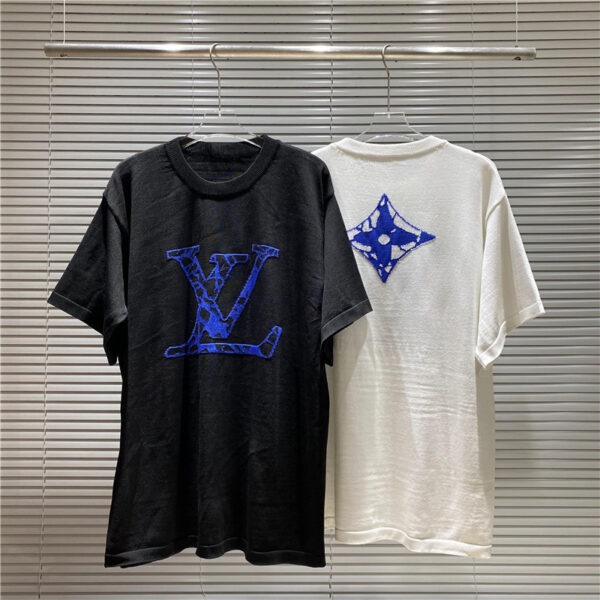 LV Luxury Monogram Style T-Shirt M-XXL – Streetwear Cotton Tee for Men & Women