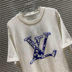 LV Luxury Monogram Style T-Shirt M-XXL – Streetwear Cotton Tee for Men & Women