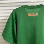 LV Luxury Textured Sleeve T-Shirt M-XXL – Minimalist Streetwear Cotton Tee for Men