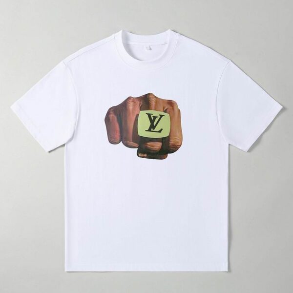LV Luxury Graphic Cotton Tee M-XXXL – Oversized Casual Streetwear Top