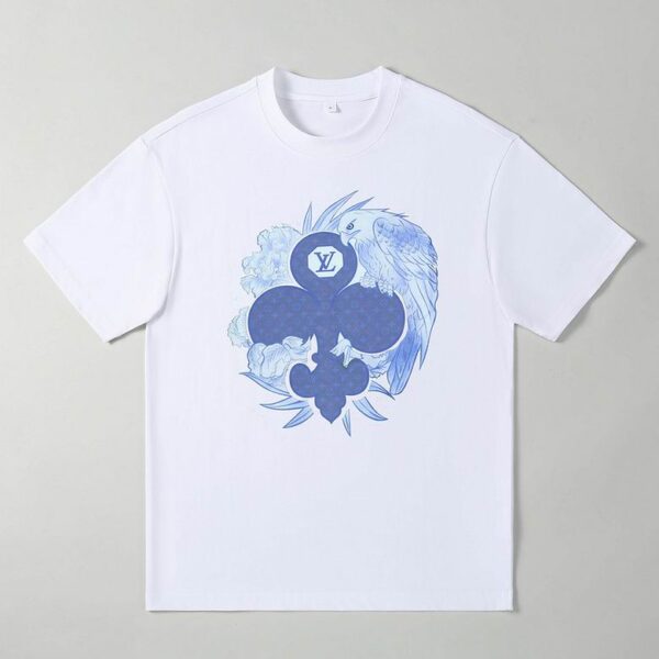 LV Designer Style Streetwear Tee M-XXXL – Premium Oversized Cotton Shirt