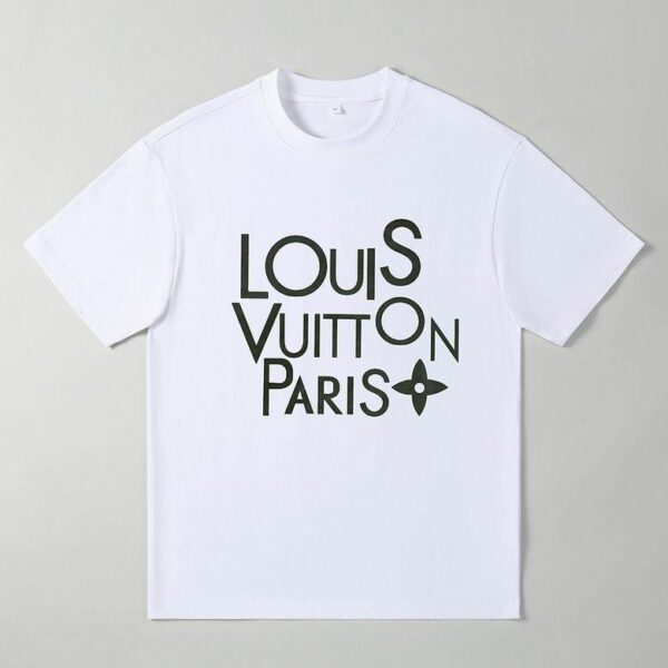 LV Luxury Graphic Cotton Tee M-XXXL – Oversized Casual Streetwear Top