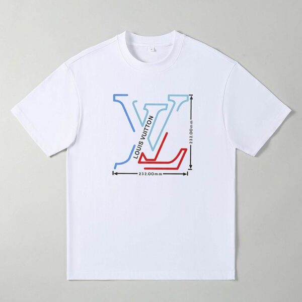 LV Designer Cotton Streetwear T-Shirt M-XXXL – Oversized Casual Fit