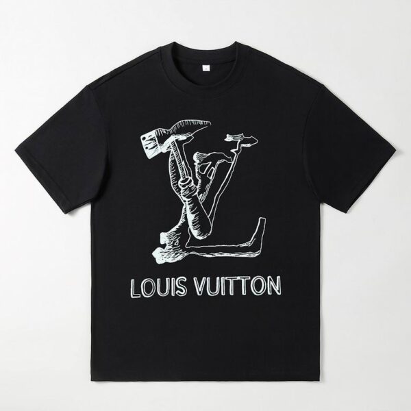 LV Luxury Inspired T-Shirt M-XXXL – Oversized Cotton Streetwear Style