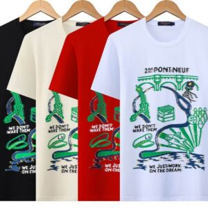LV Luxury Oversized Cotton T-Shirt M-XXXL – Streetwear Designer Style