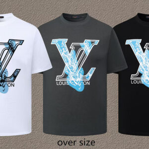 LV Luxury Casual Cotton Tee M-XXXL – Oversized Streetwear Style