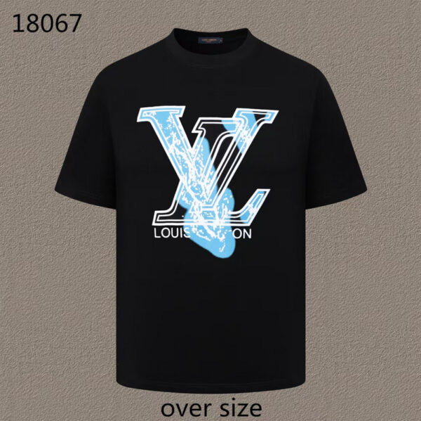 LV Luxury Casual Cotton Tee M-XXXL – Oversized Streetwear Style