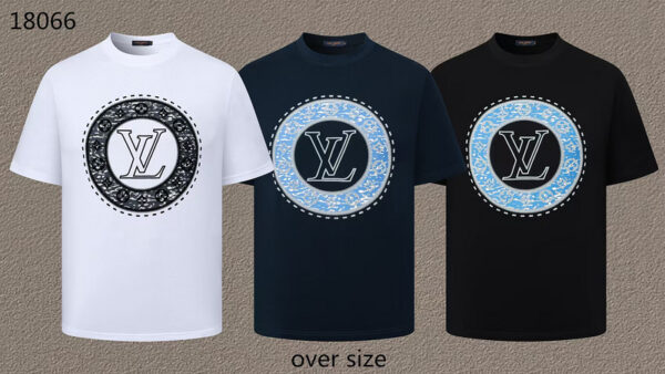Louis Vuitton Style Cotton T-Shirt Men M–XXXL Casual Streetwear