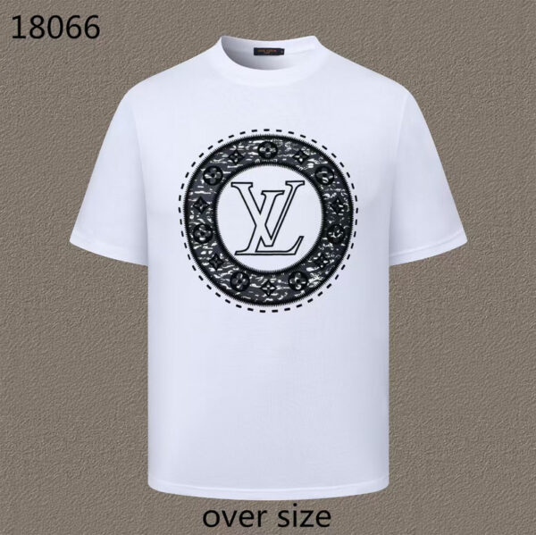 Louis Vuitton Style Cotton T-Shirt Men M–XXXL Casual Streetwear