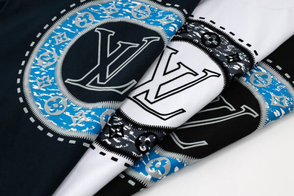 Louis Vuitton Style Cotton T-Shirt Men M–XXXL Casual Streetwear