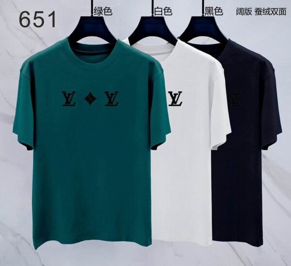LV Premium Cotton T-Shirt M-XXXL – Luxury Streetwear Short Sleeve Tee