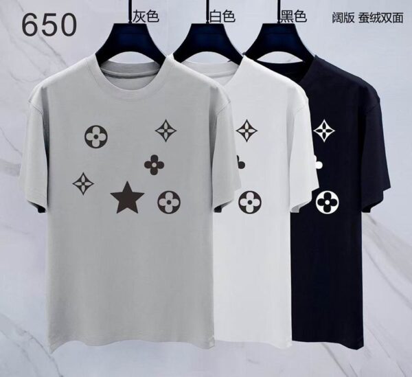 LV Premium Cotton T-Shirt M-XXXL – Luxury Streetwear Short Sleeve Tee
