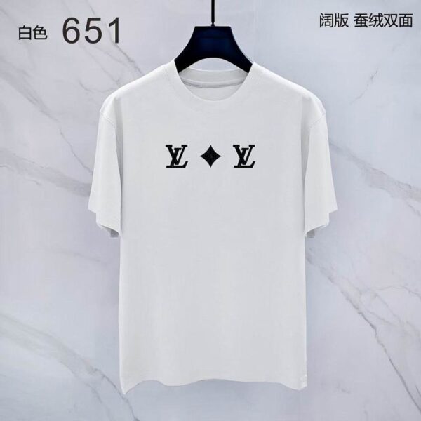LV Premium Cotton T-Shirt M-XXXL – Luxury Streetwear Short Sleeve Tee