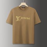 LV Style Casual T-Shirt Men Breathable Cotton M–XXXL