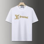 LV Style Casual T-Shirt Men Breathable Cotton M–XXXL