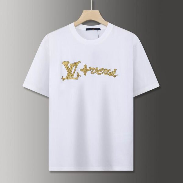 LV Style Casual T-Shirt Men Breathable Cotton M–XXXL