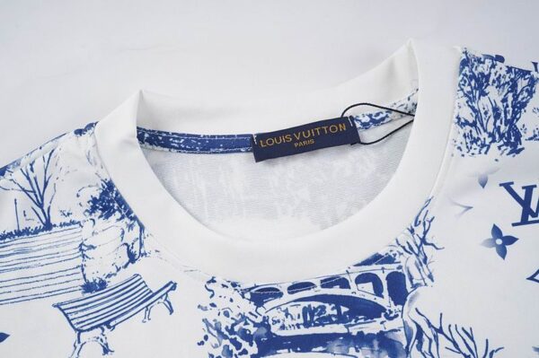 LV Style Trendy Cotton Shirt Men M–XXXL