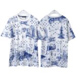 LV Style Trendy Cotton Shirt Men M–XXXL