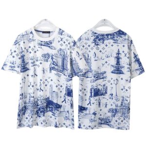 LV Style Trendy Cotton Shirt Men M–XXXL