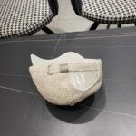 Luxury designer woven textured baseball cap, men's and women's adjustable embroidered fashionable duckbill cap