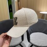 Luxury designer woven textured baseball cap, men's and women's adjustable embroidered fashionable duckbill cap