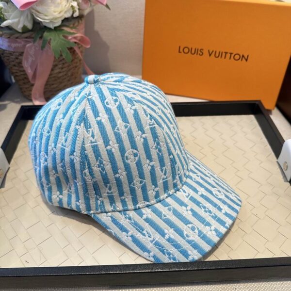 Luxury designer retro striped letter four season baseball cap with adjustable unisex fashion sun hat
