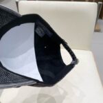 Luxury designer washed denim tattered baseball cap, unisex casual sports duckbill cap