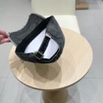 Luxury designer washed denim tattered baseball cap, unisex casual sports duckbill cap