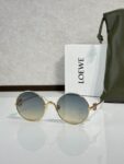 LOEWE Round Metal Anagram Sunglasses