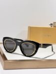 LOEWE Gold Trim Cat-Eye Sunglasses – Unisex Luxury UV Protection