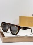 LOEWE Gold Trim Cat-Eye Sunglasses – Unisex Luxury UV Protection