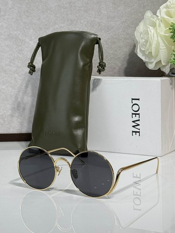 LOEWE Slim Round Metal Sunglasses