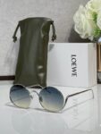 LOEWE Slim Round Metal Sunglasses